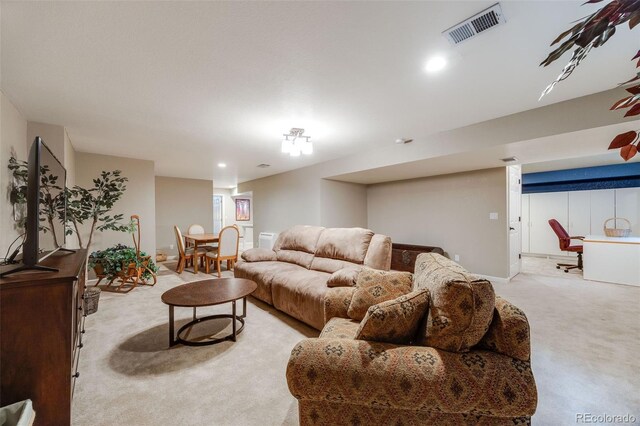 236 E Fair Ln, Centennial, CO 80121 - carpeted living room with recessed lighting