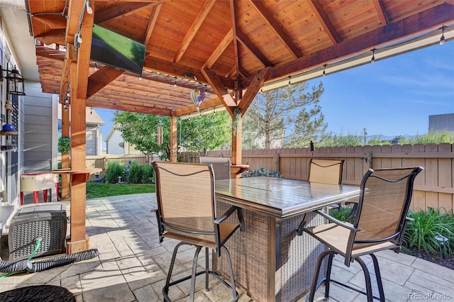 8489 S Quay St, Littleton, CO 80128 - fenced backyard with a patio area and a gazebo