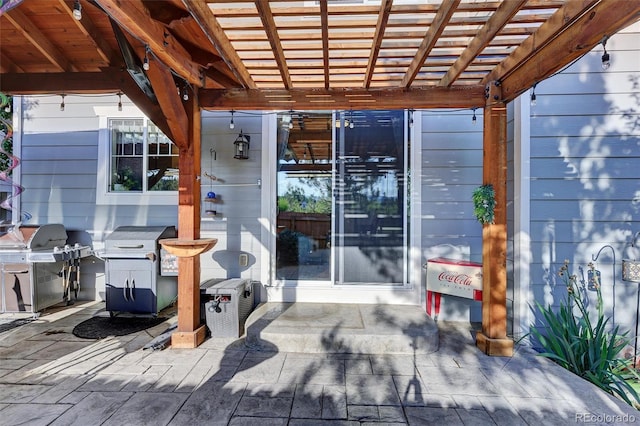 8489 S Quay St, Littleton, CO 80128 - view of patio / terrace featuring a pergola and grilling area