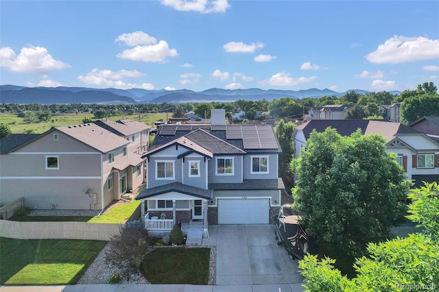 8489 S Quay St, Littleton, CO 80128 - aerial view of residential area featuring mountains