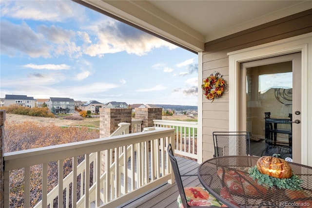 balcony with outdoor dining space