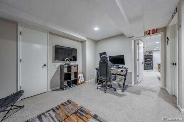 7176 S Pierson St, Littleton, CO 80127 - carpeted office space with baseboards and recessed lighting