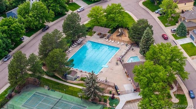 7176 S Pierson St, Littleton, CO 80127 - bird's eye view of a pool