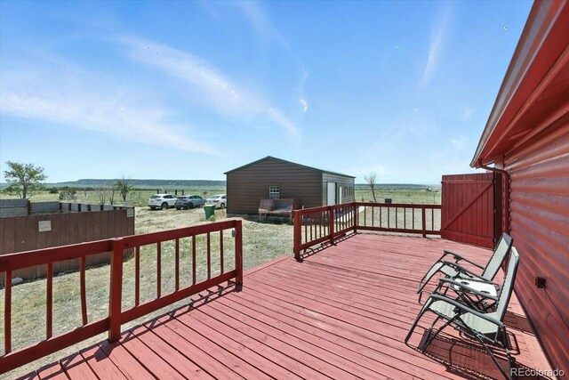 3316 Carlson Rd, Rye, CO 81069 - view of wooden terrace