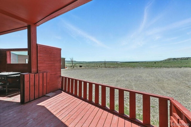 3316 Carlson Rd, Rye, CO 81069 - wooden deck featuring a view of rural / pastoral area