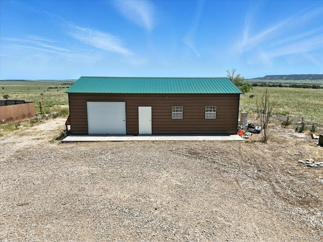 3316 Carlson Rd, Rye, CO 81069 - detached garage with a view of countryside
