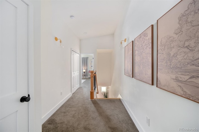2571 S Cherokee St, Denver, CO 80223 - hallway with an upstairs landing and carpet floors