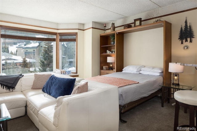 bedroom featuring carpet flooring