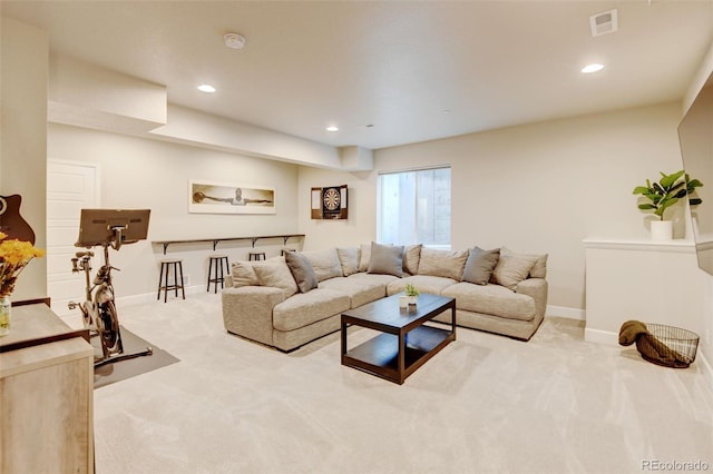 3765 W 88th Ct, Westminster, CO 80031 - carpeted living room with baseboards and recessed lighting