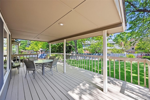 3726 E Nichols Ave, Centennial, CO 80122 - deck with outdoor dining space
