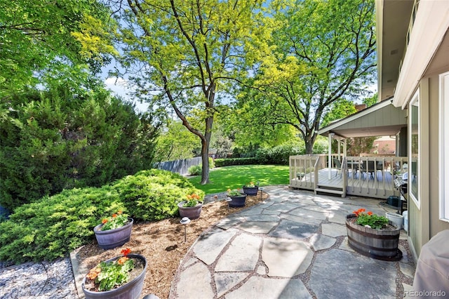 3726 E Nichols Ave, Centennial, CO 80122 - view of patio with a deck