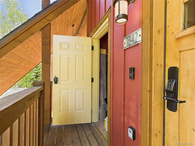 27 Lake Ridge Cir Unit 1842, Dillon, CO 80435 - property entrance with board and batten siding