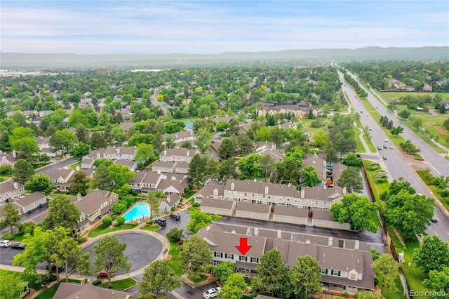 9930 W Progress Pl, Littleton, CO 80123 - aerial view of residential area featuring a pool