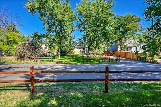 exterior space with a yard