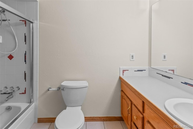 7681 S Jellison St, Littleton, CO 80127 - full bathroom with tile patterned floors, vanity, and bathing tub / shower combination