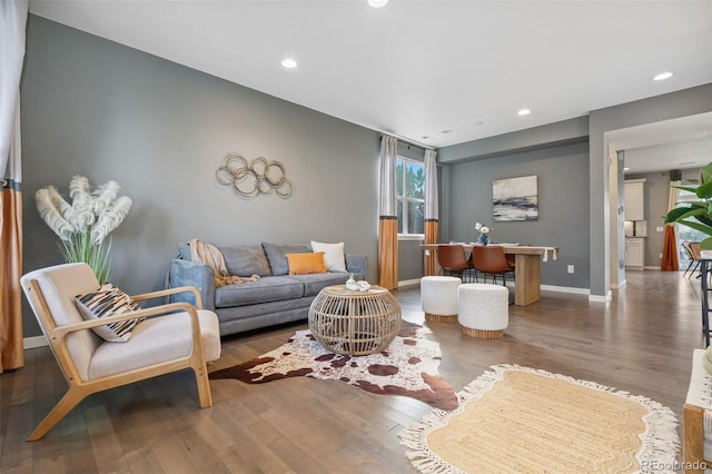 19067 W 57th Dr, Golden, CO 80403 - living area with wood finished floors and recessed lighting