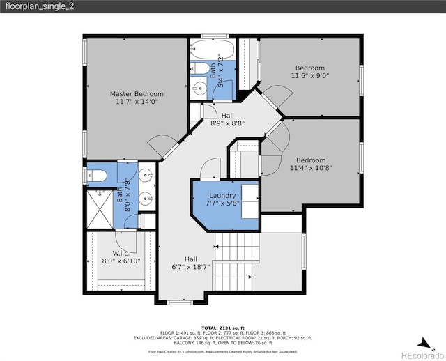 4072 N Rome St, Aurora, CO 80019 - view of property floor plan