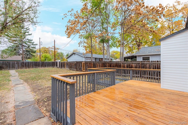 view of wooden terrace