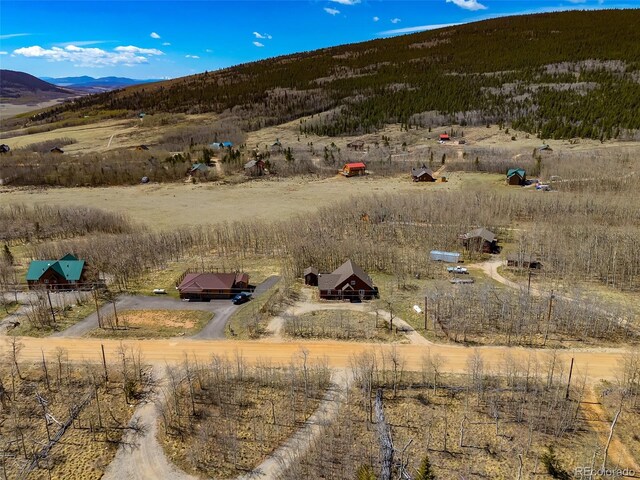 82 Sheep Ridge Rd, Fairplay, CO 80440 - aerial view of property's location featuring a mountain backdrop and rural landscape