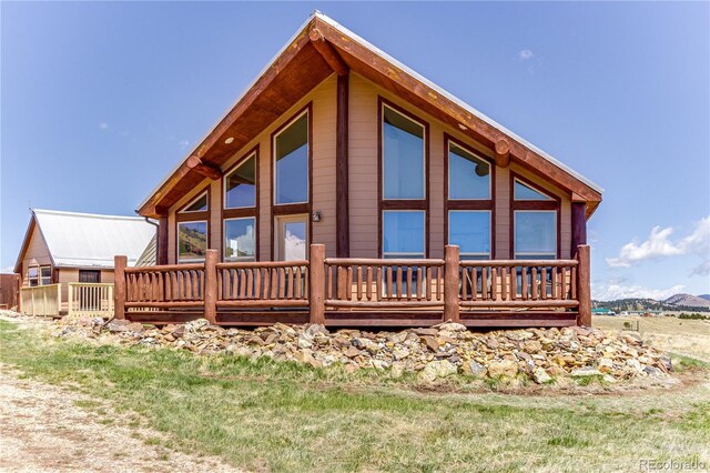 2177 County Road 341, Westcliffe, CO 81252 - view of property exterior featuring a wooden deck