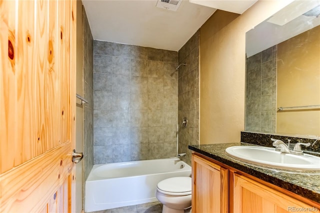 2177 County Road 341, Westcliffe, CO 81252 - bathroom with toilet, shower / washtub combination, and vanity