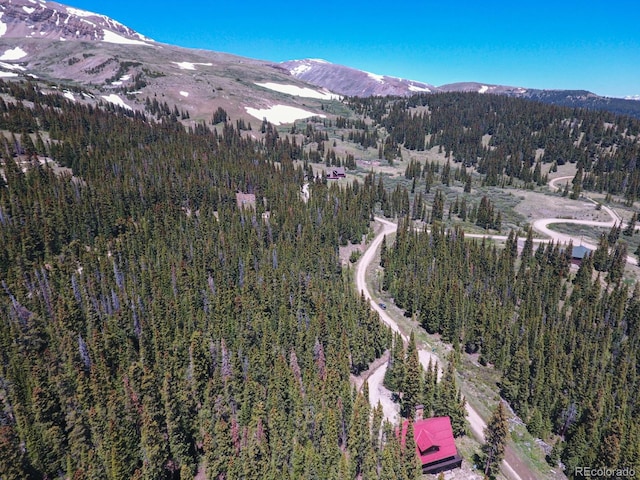 135 Nugget Ln, Alma, CO 80420 - aerial overview of property's location with mountains
