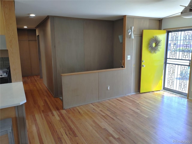 interior space featuring wood finished floors