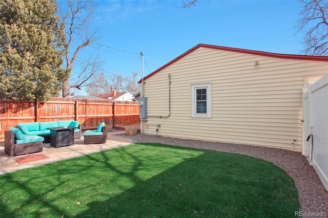 8001 W 57th Ave, Arvada, CO 80002 - view of yard with outdoor lounge area and a patio area