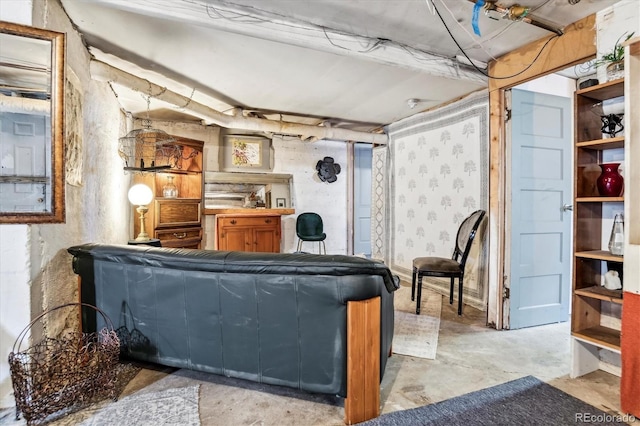 3 S Newton St, Denver, CO 80219 - living room featuring concrete flooring