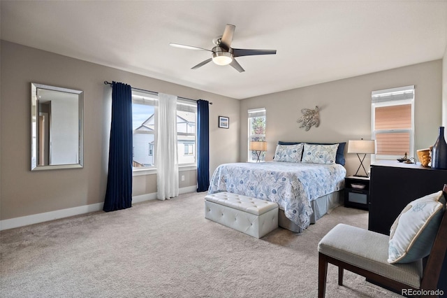 10388 Rutledge St, Parker, CO 80134 - carpeted bedroom with baseboards and a ceiling fan