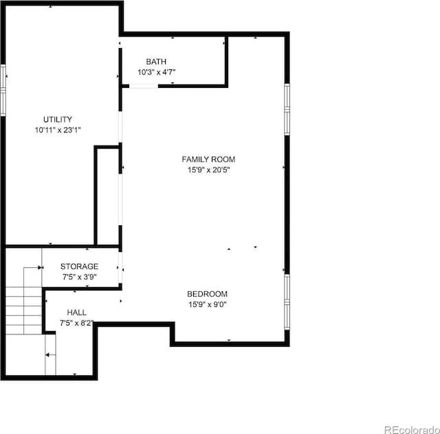 10388 Rutledge St, Parker, CO 80134 - view of floor plan / room layout