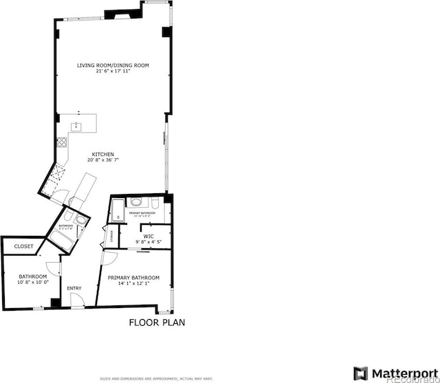 290 W 12th Ave Unit 303, Denver, CO 80204 - floor plan