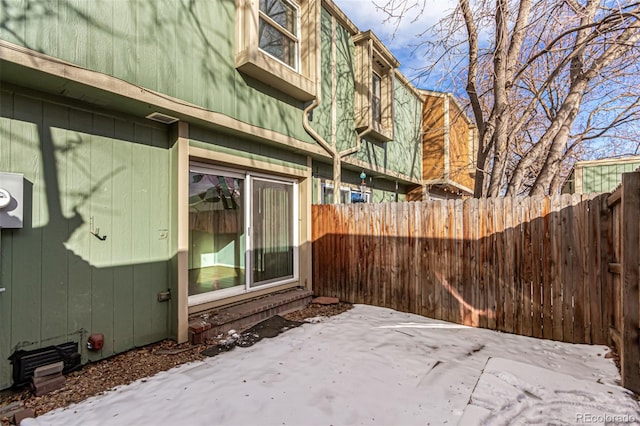 view of patio with fence