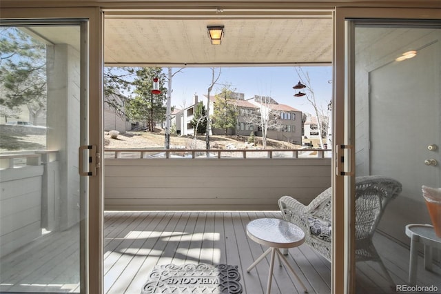 exterior space featuring a residential view
