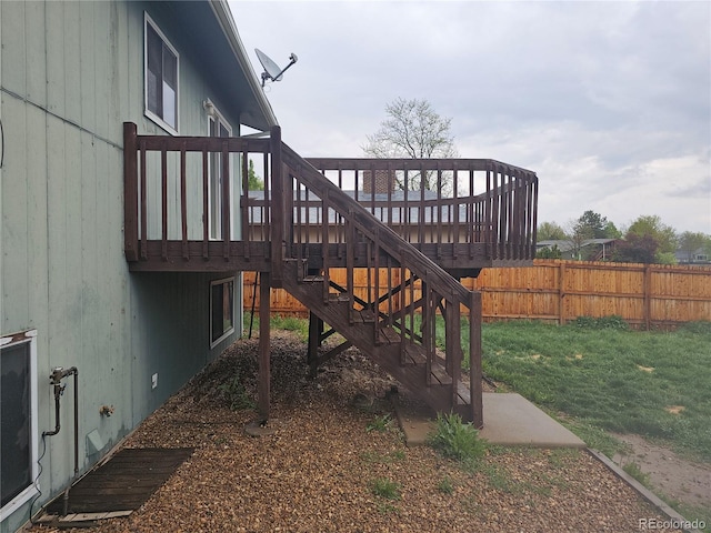 880 Orion Dr, Lafayette, CO 80026 - view of yard featuring stairway and a deck