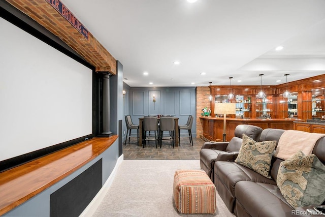 1164 S High St, Denver, CO 80210 - cinema featuring recessed lighting and carpet