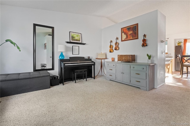 4363 E Andover Ave, Castle Rock, CO 80104 - sitting room with light colored carpet and vaulted ceiling
