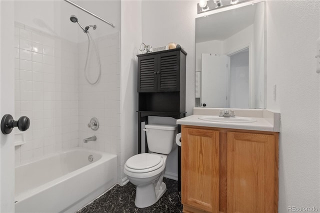 4363 E Andover Ave, Castle Rock, CO 80104 - bathroom featuring vanity,  shower combination, and tile patterned floors