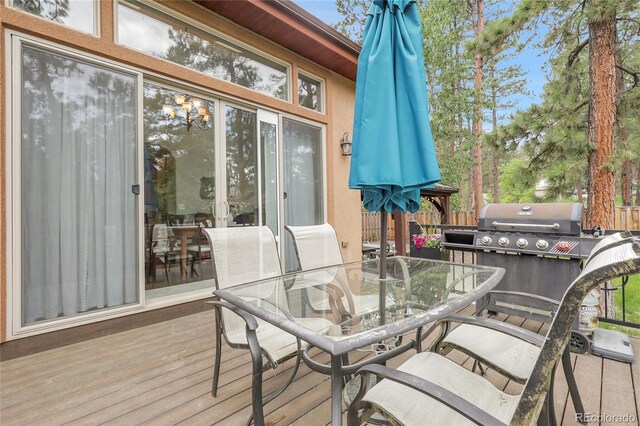 171 Columbine St, Larkspur, CO 80118 - deck featuring outdoor dining space