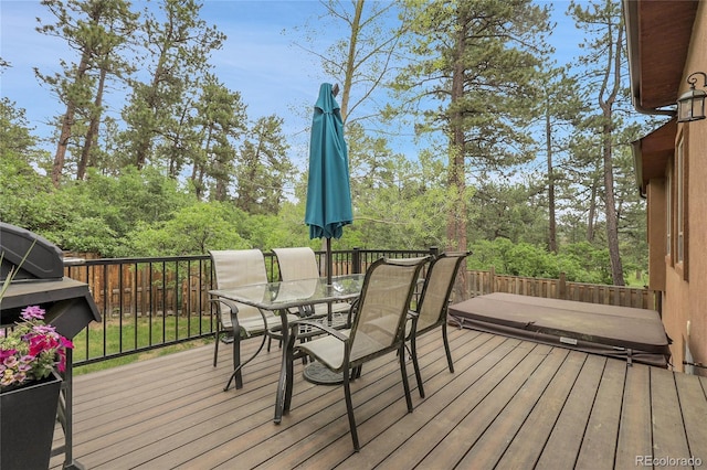 171 Columbine St, Larkspur, CO 80118 - deck with outdoor dining area