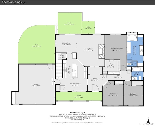 171 Columbine St, Larkspur, CO 80118 - view of home floor plan