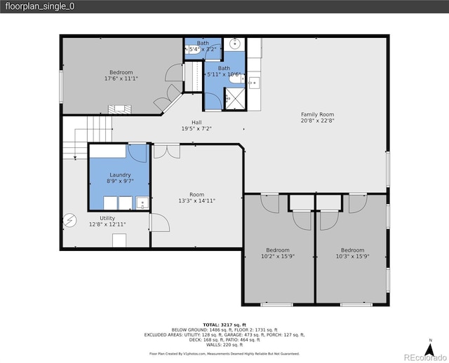 171 Columbine St, Larkspur, CO 80118 - view of home floor plan