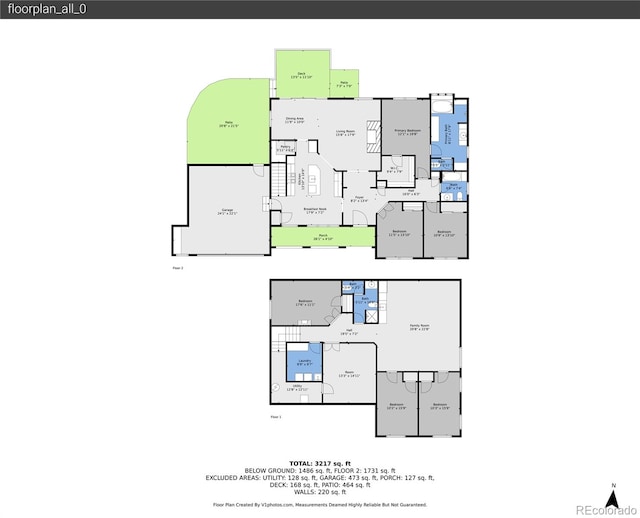 171 Columbine St, Larkspur, CO 80118 - view of home floor plan
