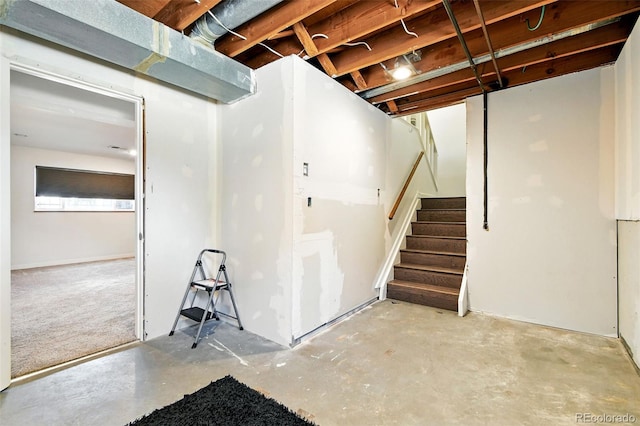 4604 Routt St, Wheat Ridge, CO 80033 - unfinished basement with stairs