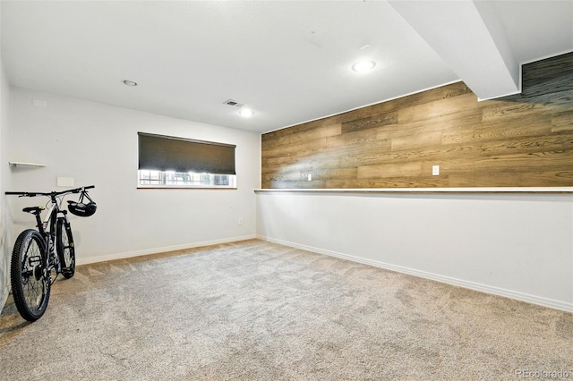 4604 Routt St, Wheat Ridge, CO 80033 - carpeted spare room featuring baseboards and recessed lighting