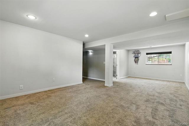 4604 Routt St, Wheat Ridge, CO 80033 - carpeted empty room with baseboards and recessed lighting