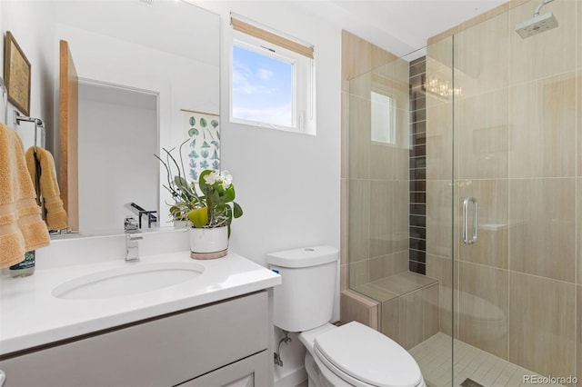 3932 Utica St, Denver, CO 80212 - full bath featuring toilet, vanity, and a stall shower