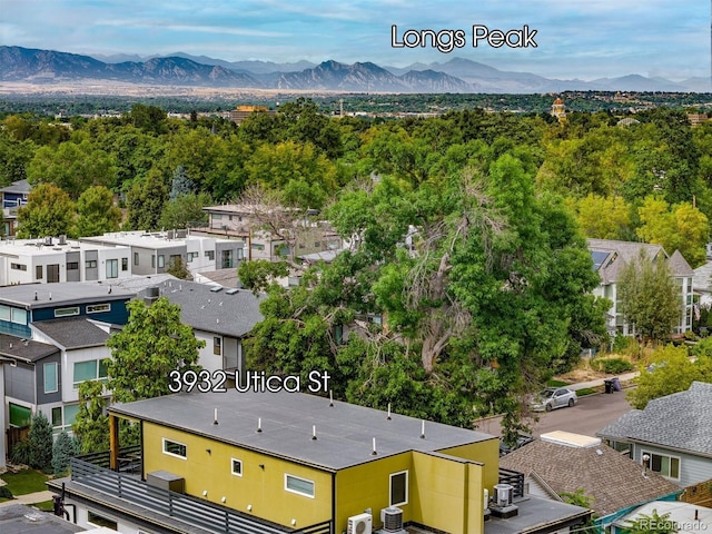 3932 Utica St, Denver, CO 80212 - aerial view with a mountain view and a residential view