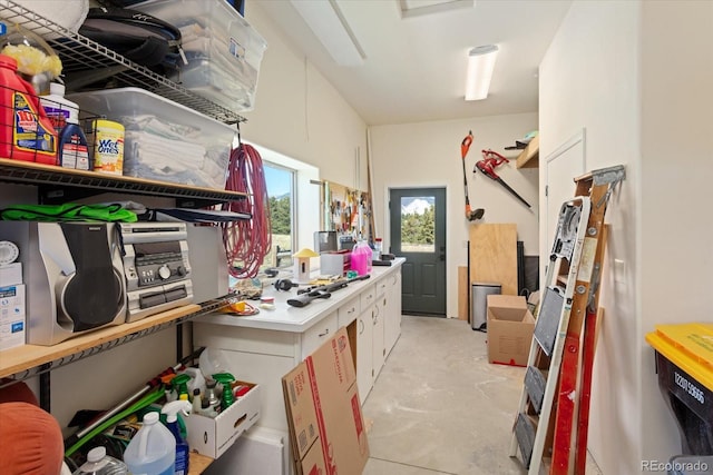 view of storage room