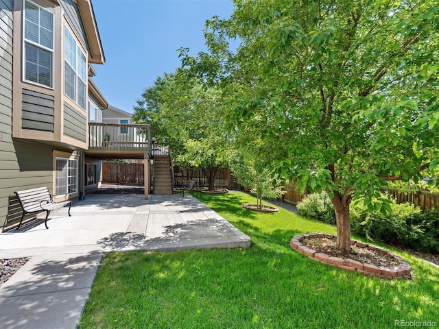 3853 S Malta St, Aurora, CO 80013 - view of yard with a patio and a deck